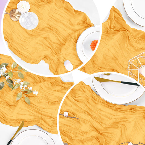 ACSUIT easy-care, machine washable table runner for repeated celebrations.