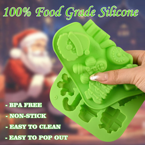 Actvty Santa Claus mold creates festive chocolate gifts for holidays.