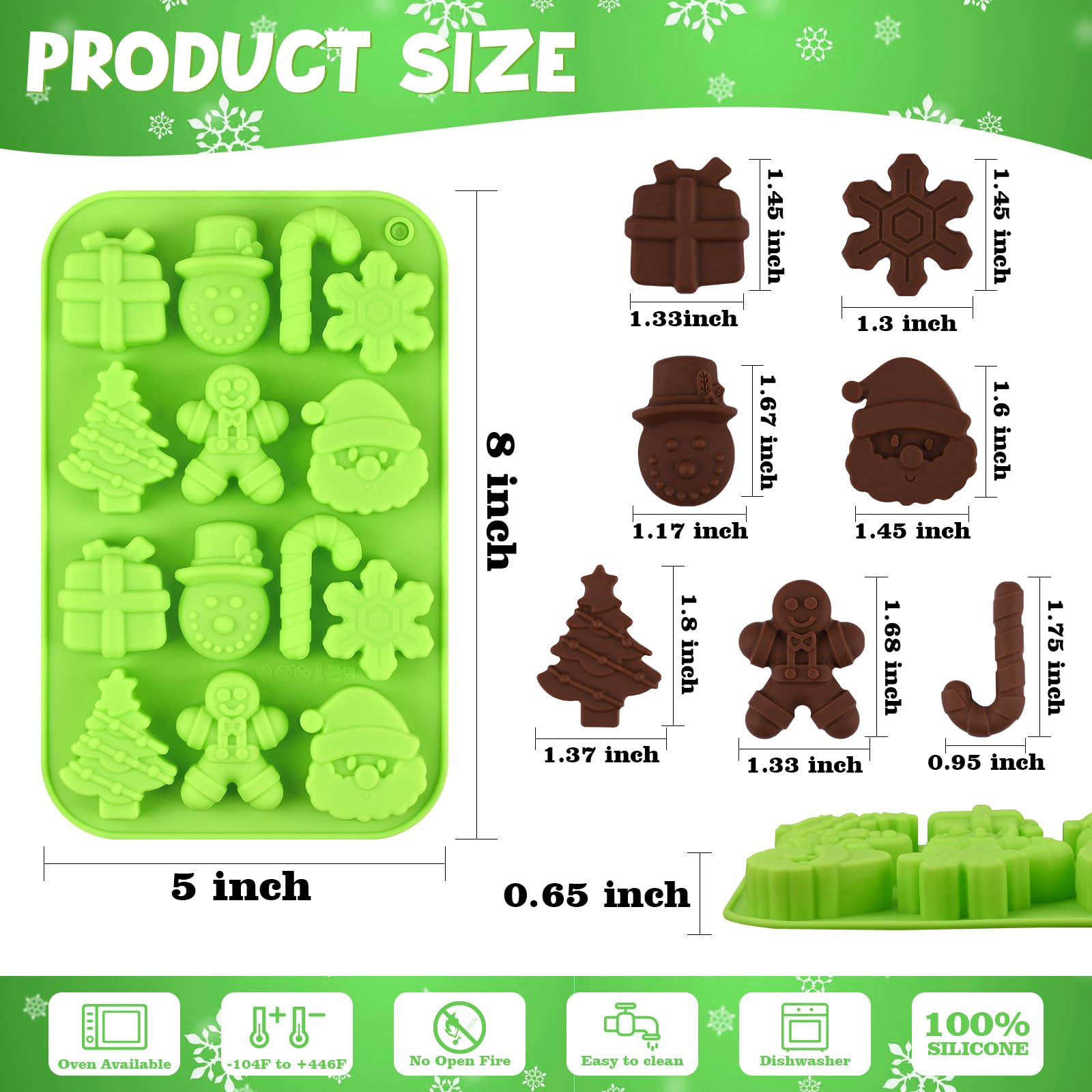 Actvty Snowman mold shapes gummies or chocolates for winter treats.