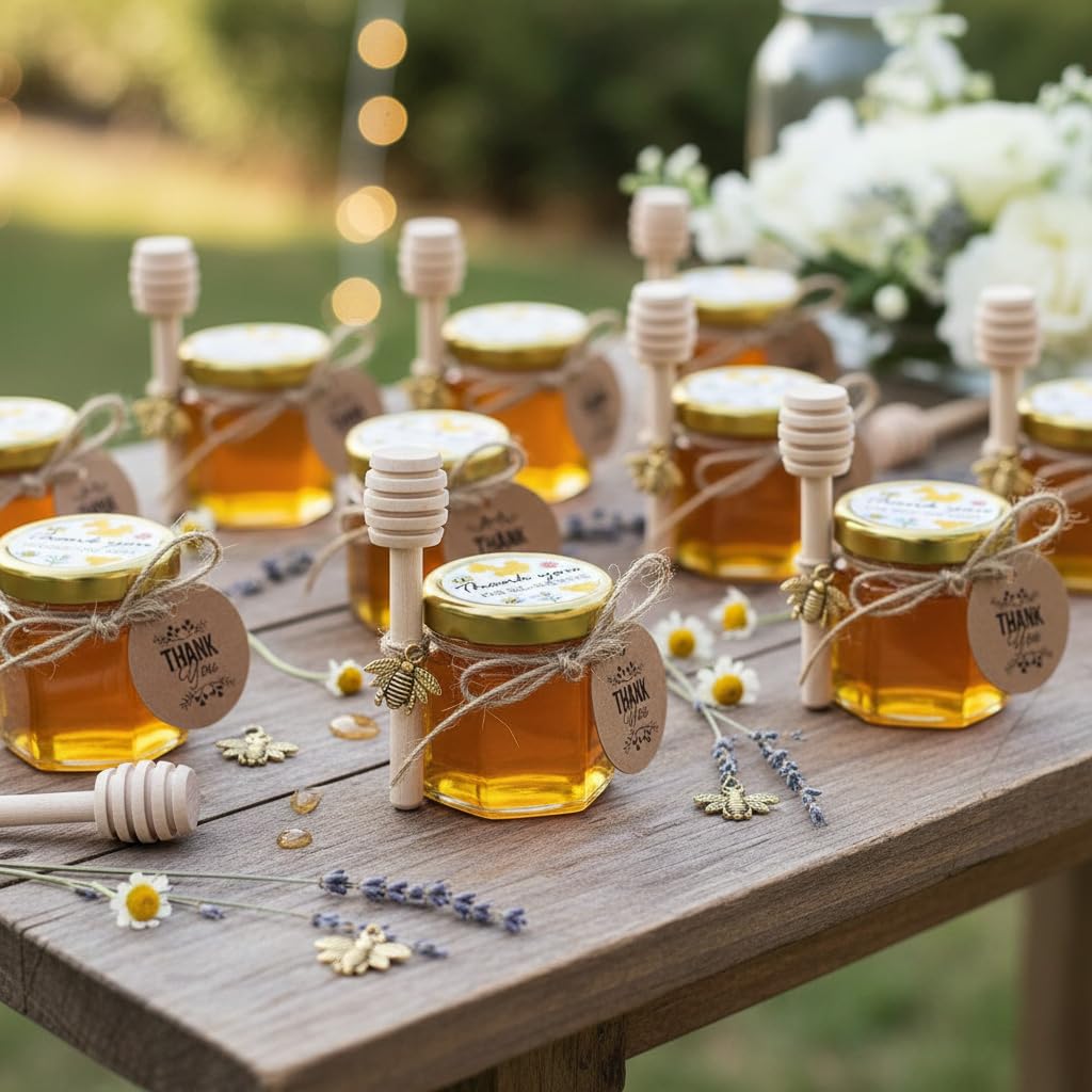 Adabocute bee pendants decorate jars with charming bee-theme