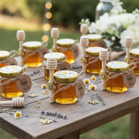 Adabocute bee pendants decorate jars with charming bee-theme