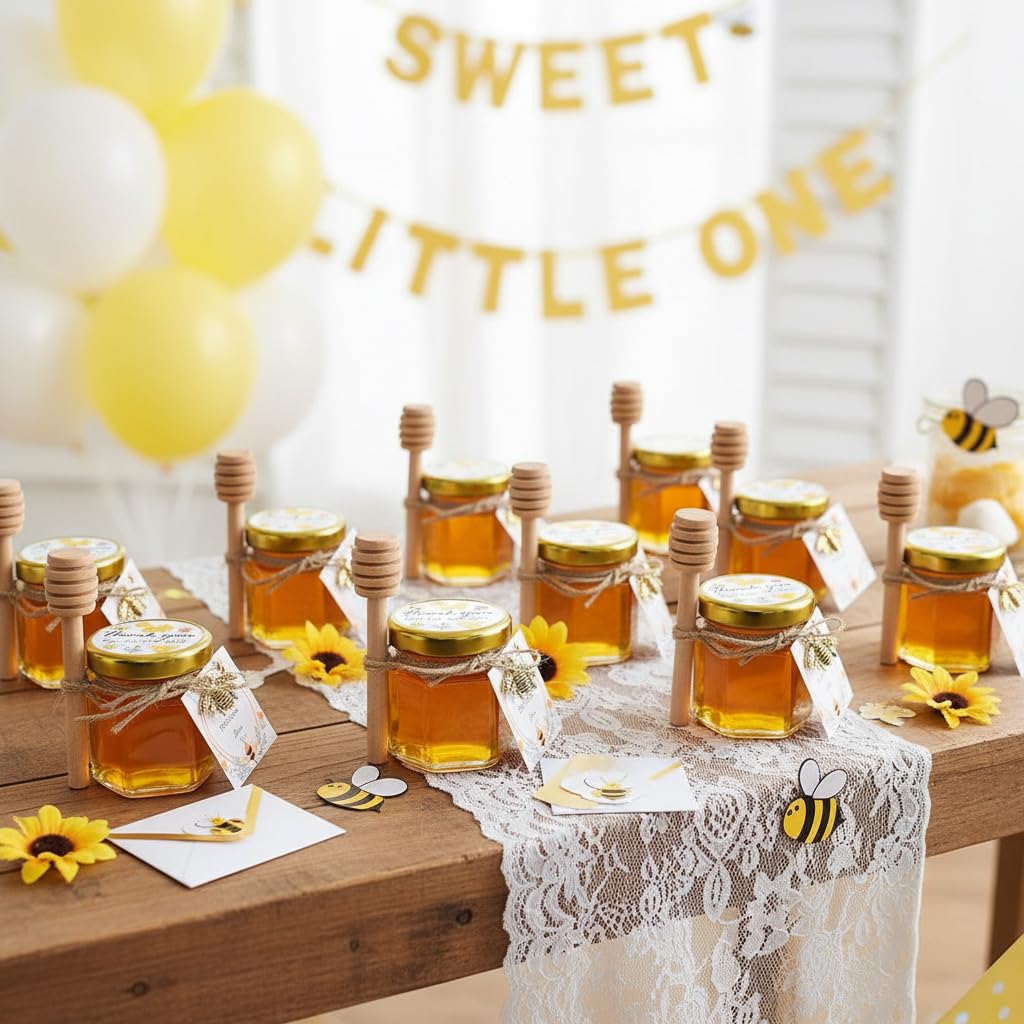 Adabocute wedding favors with mini honey jars ready to gift