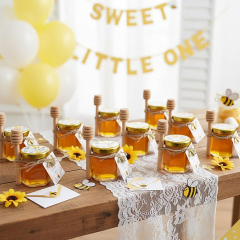 Adabocute wedding favors with mini honey jars ready to gift