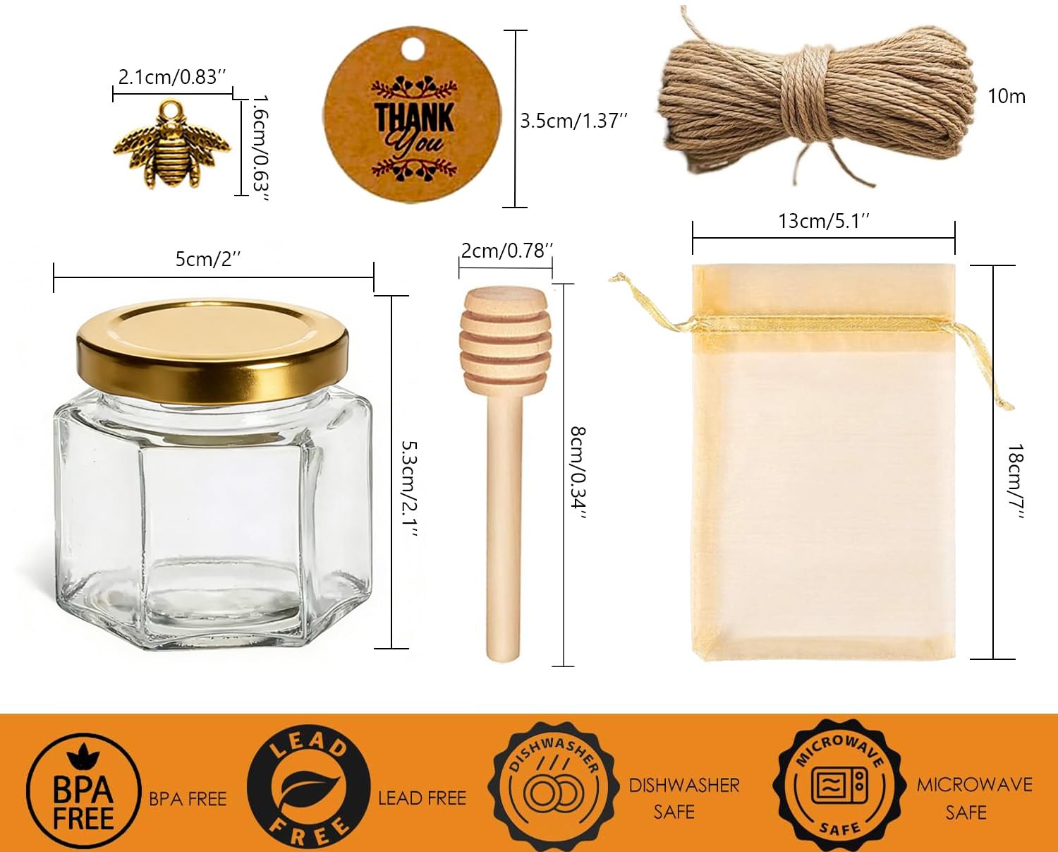 Adabocute wood dipper with honey pot for mess-free serving.
