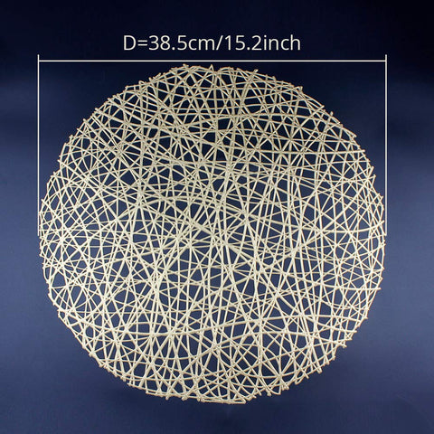 AdasBridal metallic hollow-out line placemats with chic design and table protection