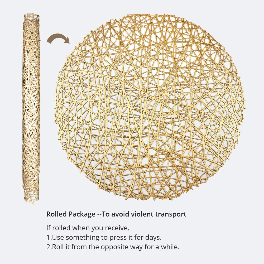 AdasBridal vinyl placemats are waterproof and easy to wipe clean