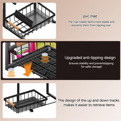 Fits most under-sink spaces with dimensions 15.2 by 10 by 13.2–17.2 inches