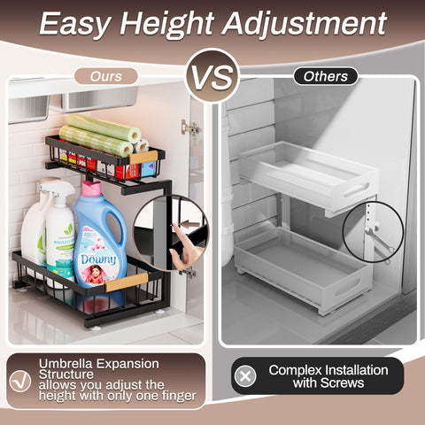 ADBIU two sliding drawers with handles for easy access