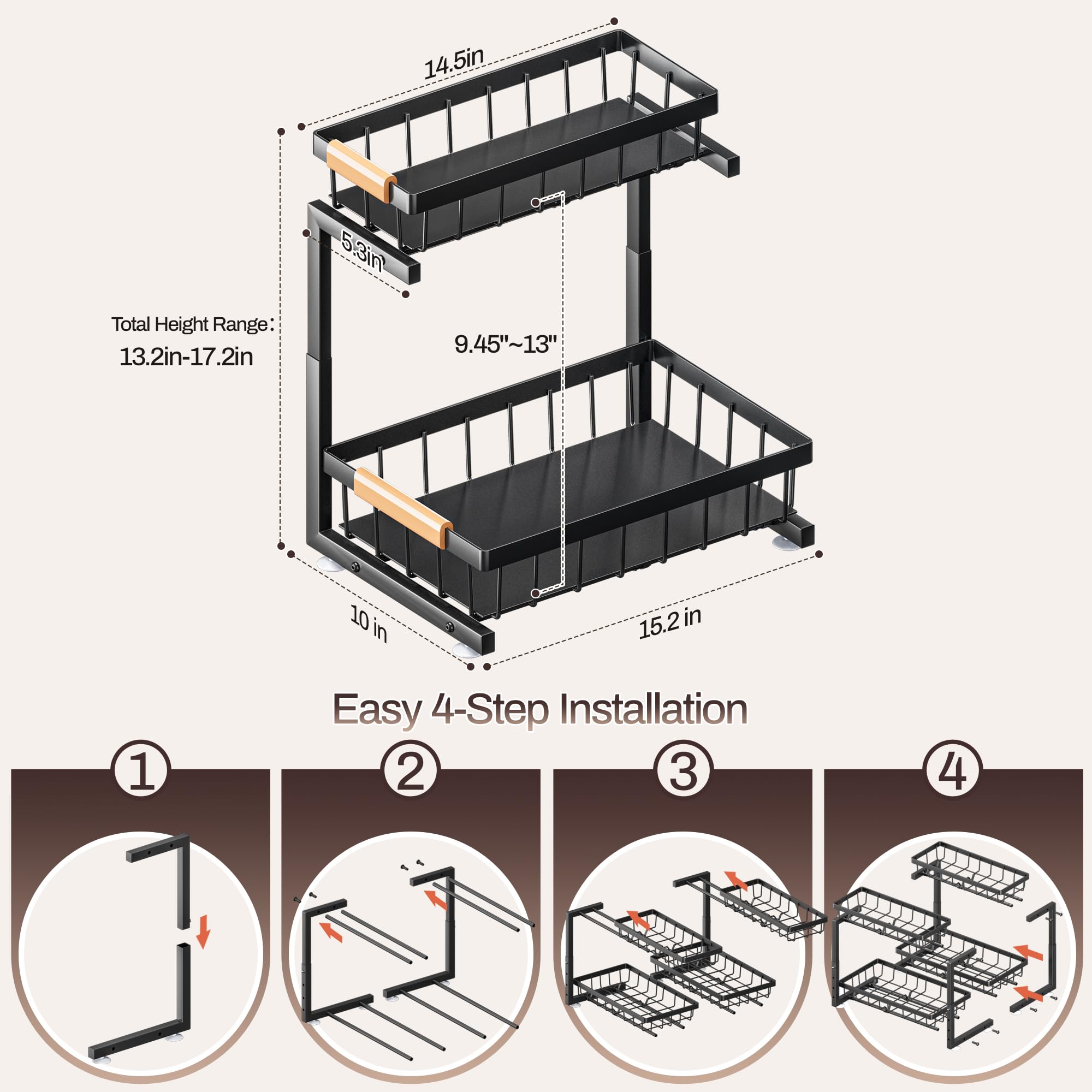 ADBIU umbrella expansion enables 4-height adjustment for tight spaces