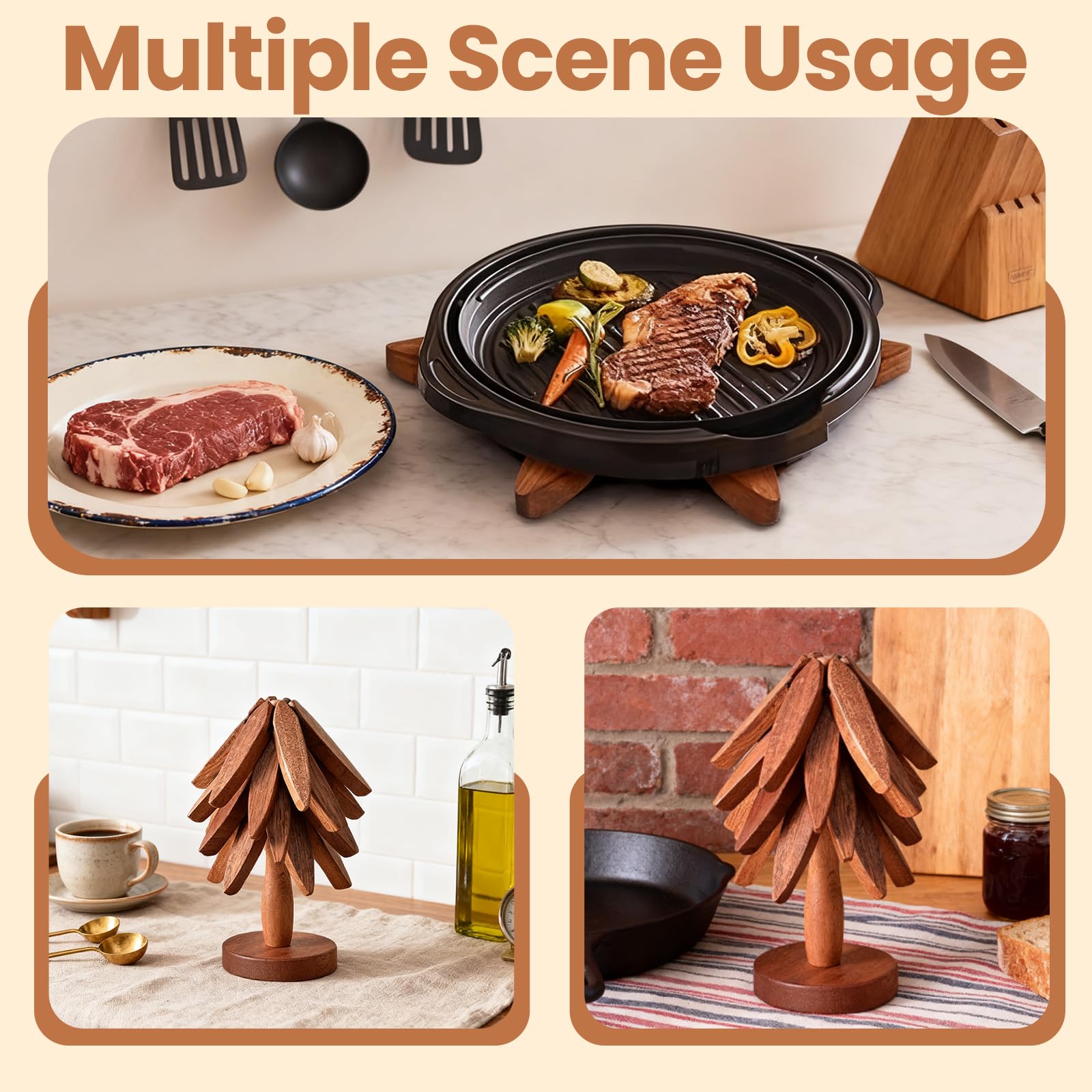 ADDSSFUBAO versatile heat mat and coaster in one.