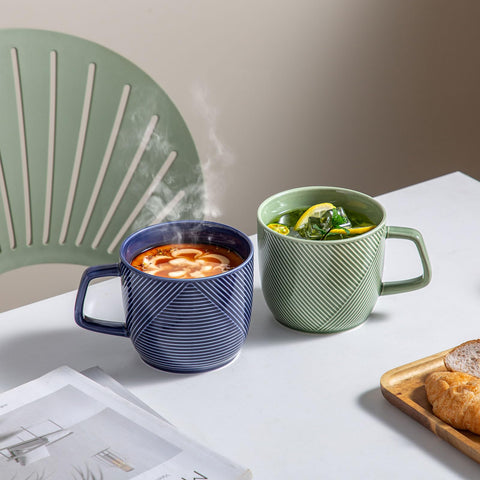 Adewnest sturdy ceramic mug with comfortable handle for hot drinks.