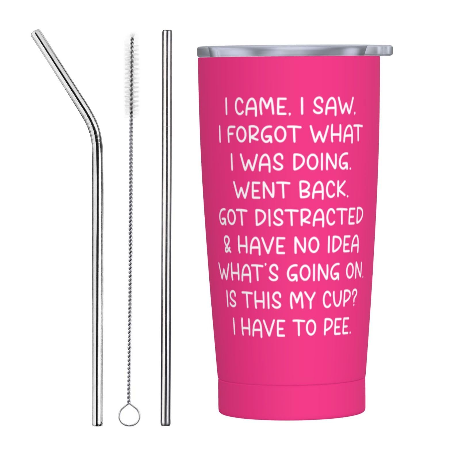 Adimidy tumbler with lid for on-the-go humor and spill protection.