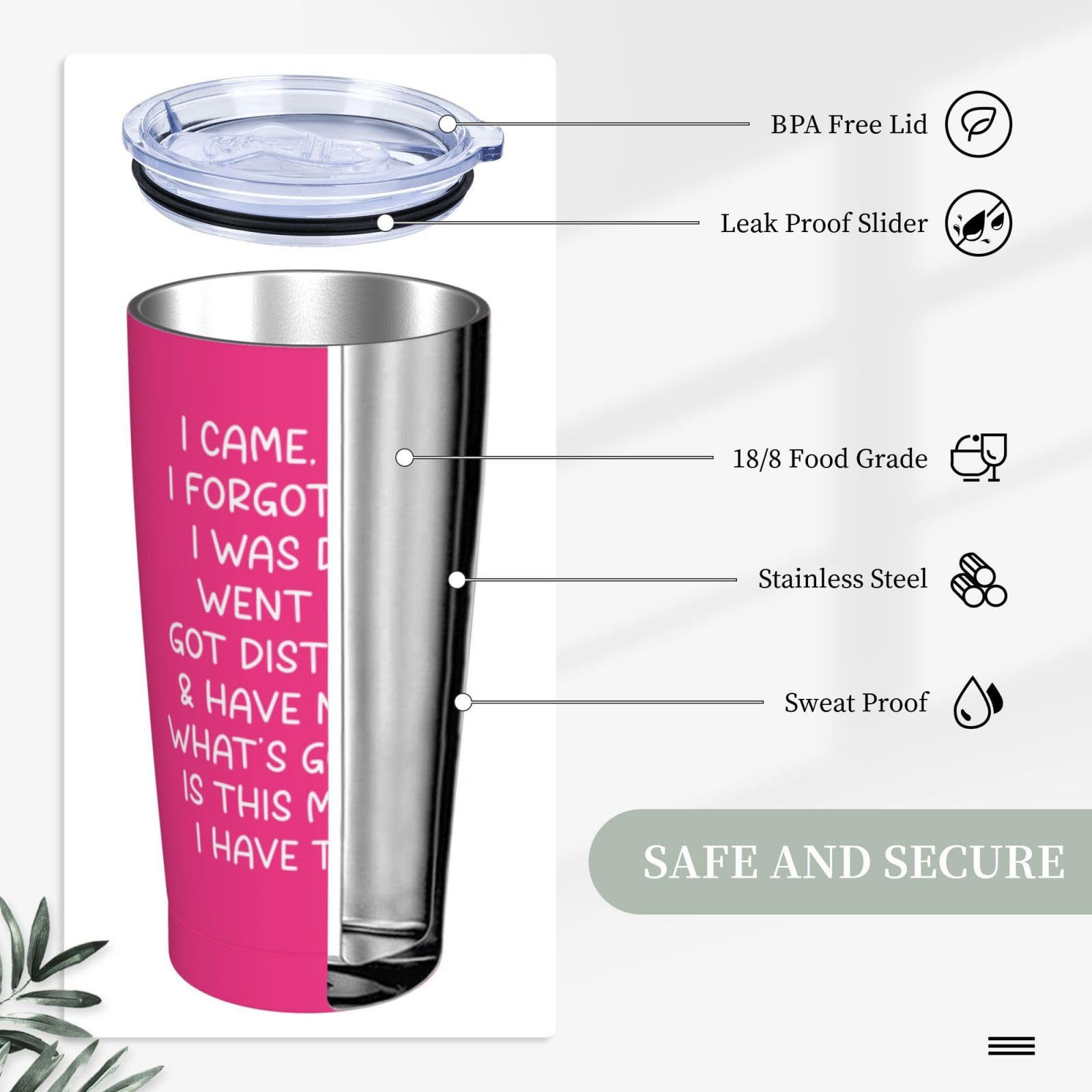 Adimidy splash-proof lid prevents spills during active daily routines.