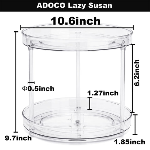 Adoco compact design saves space on kitchen or bathroom countertops.