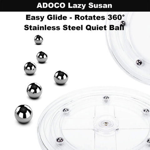 Adoco kitchen countertop organization turntable for compact space.