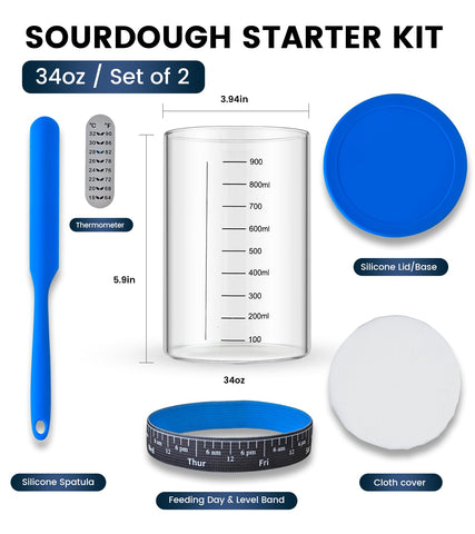 Adodeen Starter Thermometer helps monitor room temperature for steady dough activity.
