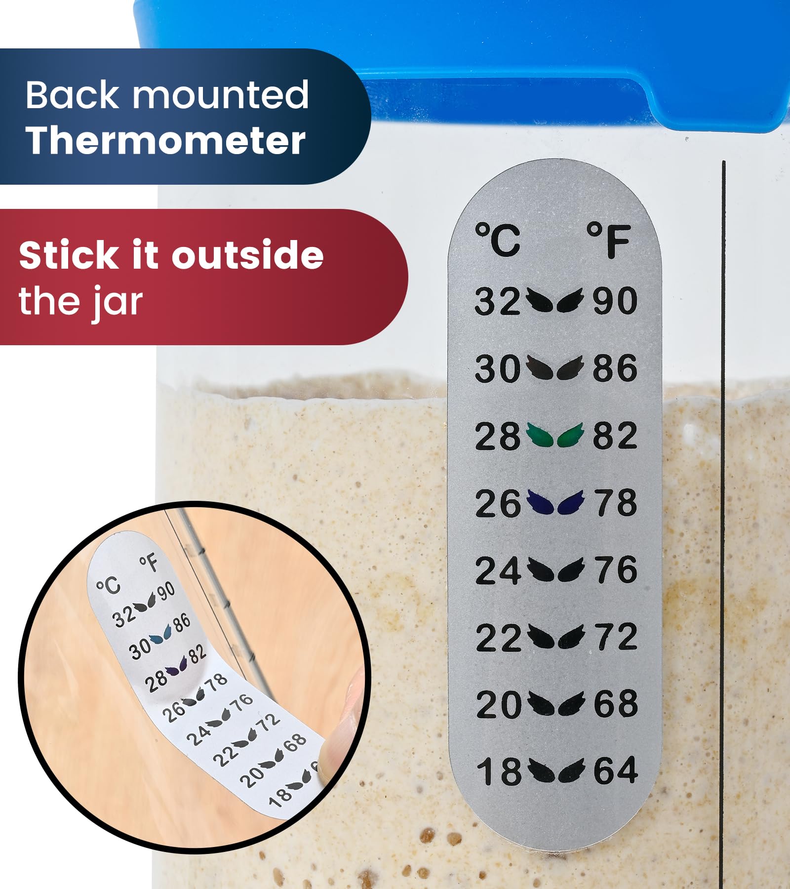 Adodeen Wide Mouth Jar makes cleaning easy with a large opening.