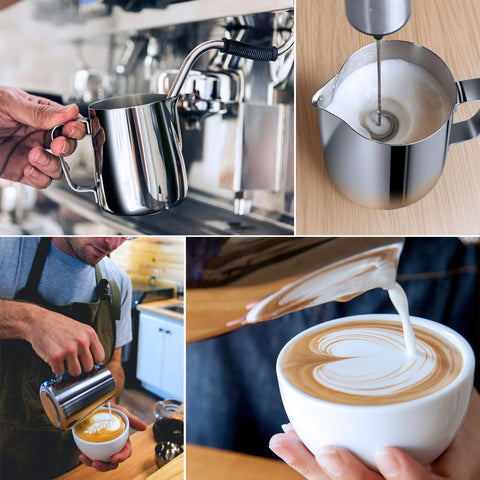 Adorever ergonomic handle and precise spout reduce spills.