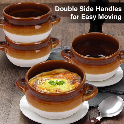 Adroiteet ceramic bowls with glazed finish, simple to clean.