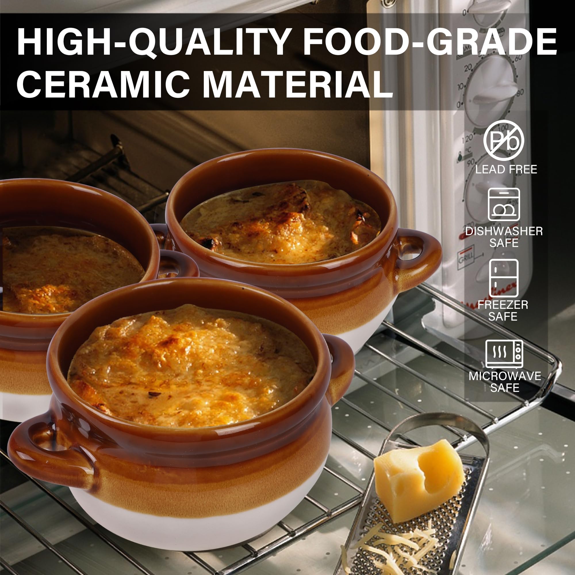 Adroiteet four-pack bowls on table, ideal for family meals.