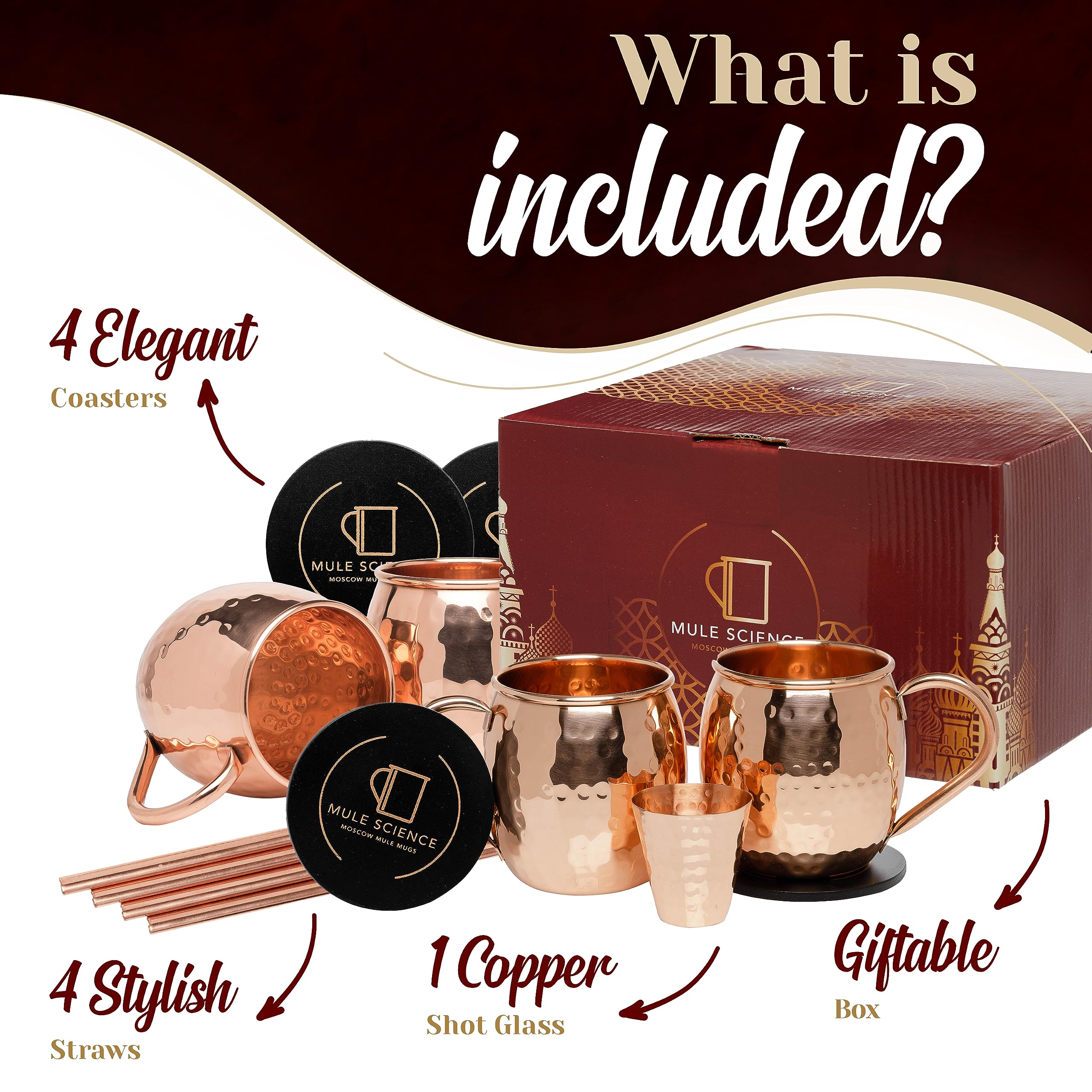 Advanced Mixology Mule Science 19 oz copper mugs ready for use