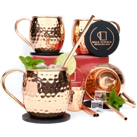 Lab-tested and food-safe copper mugs by Advanced Mixology