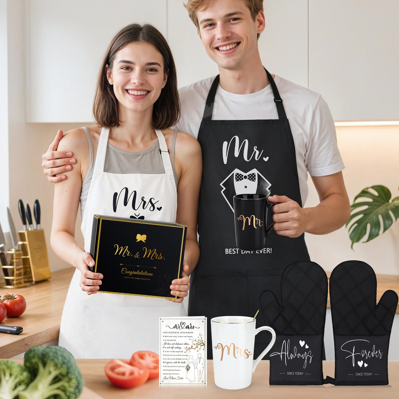 Adwaita couple gift display scene ready to present