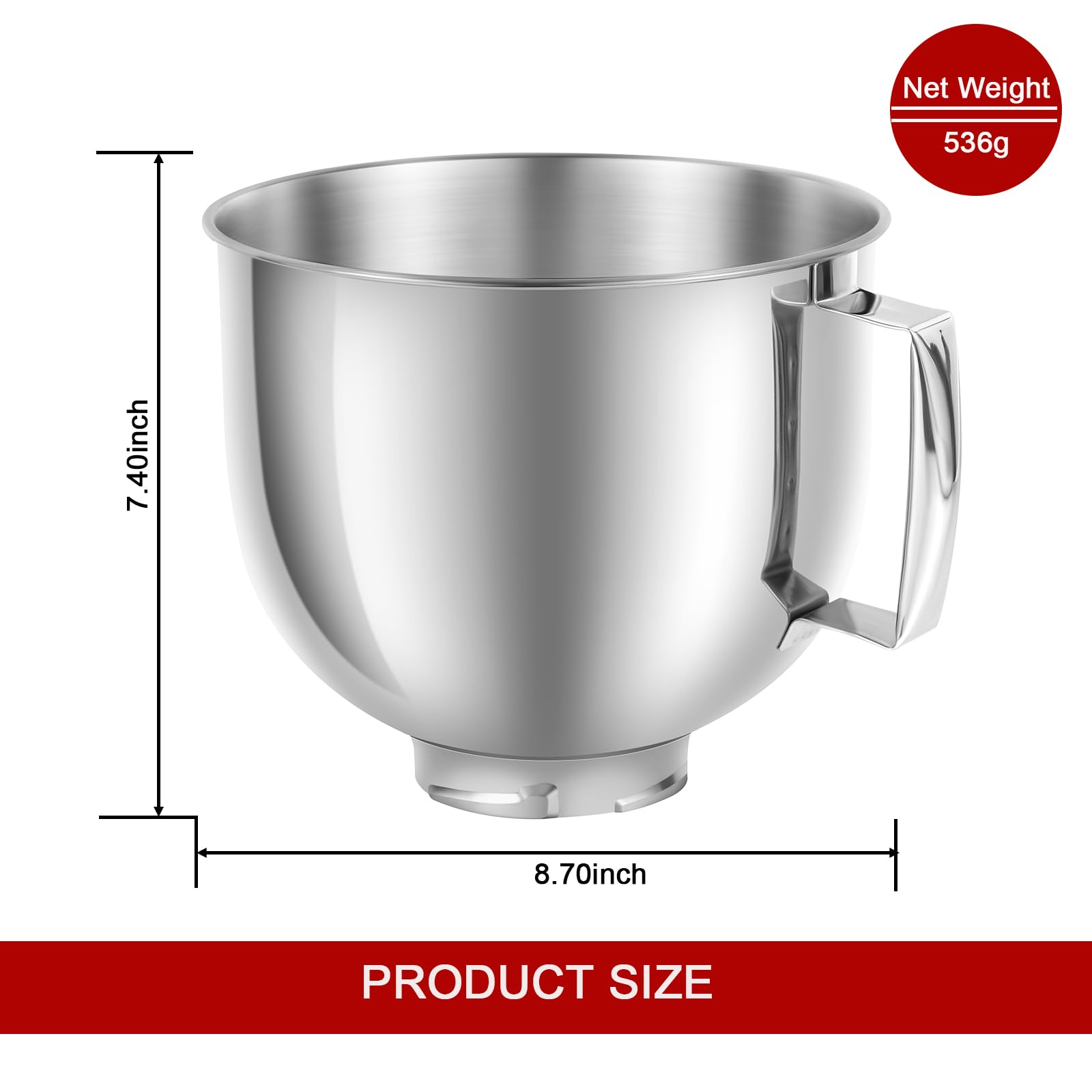 adwrparts compatible bowl for KitchenAid K45 and KSM series