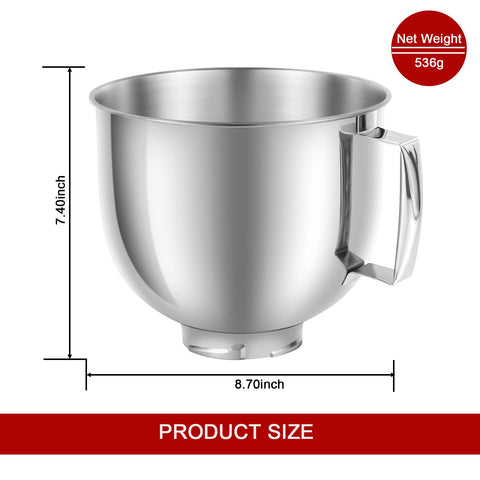 adwrparts compatible bowl for KitchenAid K45 and KSM series