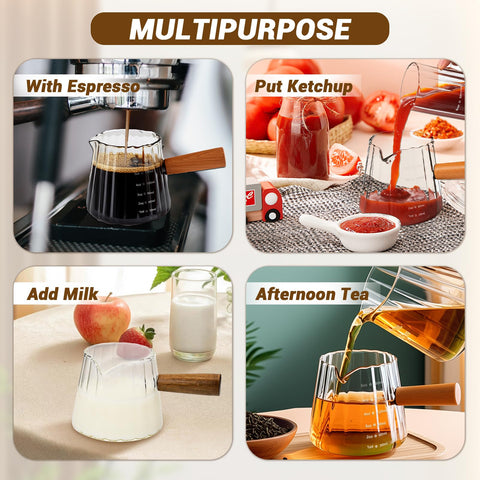 Aecsze espresso cup set ideal for coffee, milk, tea, or syrups.