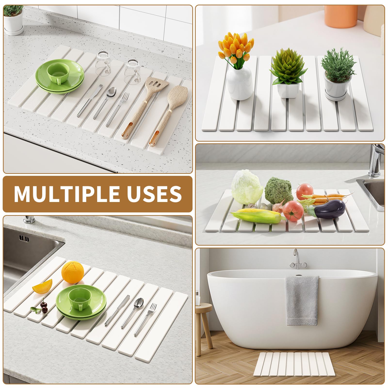AEFLM easy-clean mat that air-dries after rinsing.