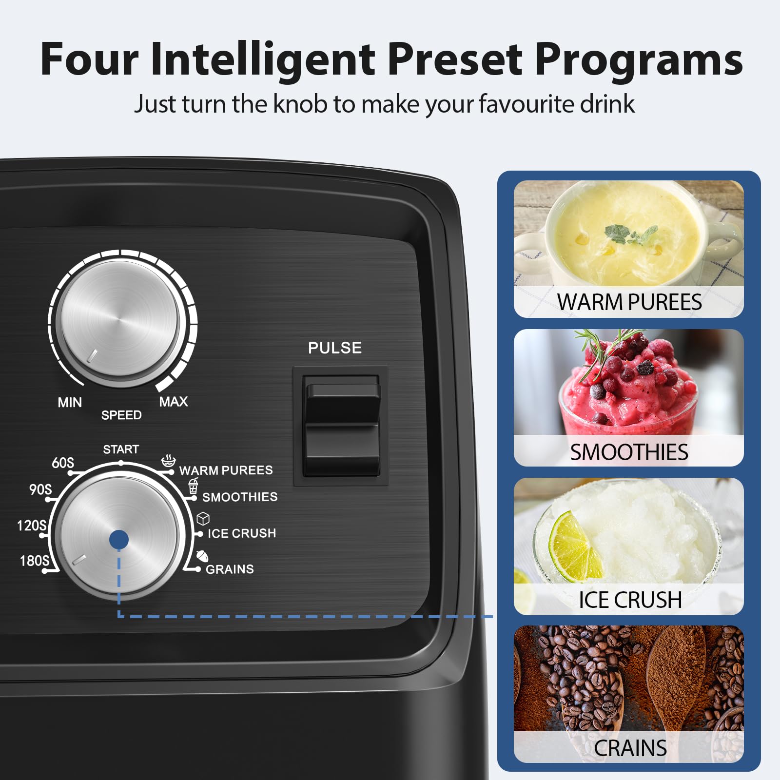 Aeitto intuitive control panel allows easy operation during prep.