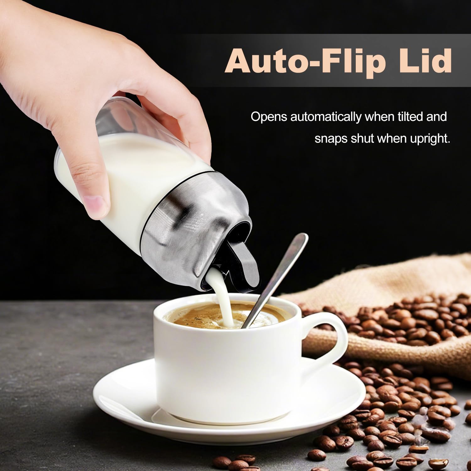 Aelga glass sugar dispenser 12oz with larger capacity for fewer refills