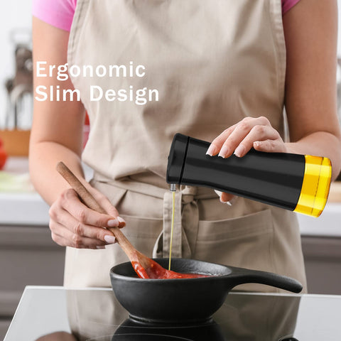 Aelga black modern kitchen décor complements countertops while keeping condiments accessible.