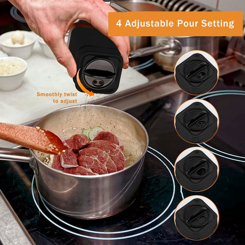 Aelga rectangular bottle design saves space on the counter.