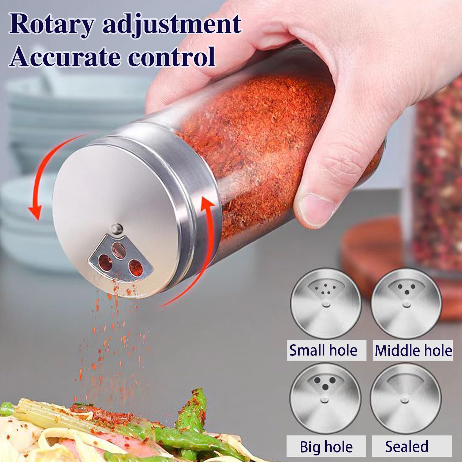 Aellabus versatile spice shakers suitable for kitchen, dining, and camping.