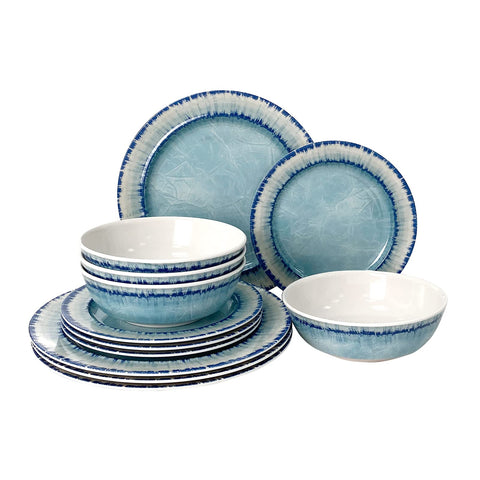 AELS melamine dinner plates with durable 11-inch surface for everyday meals