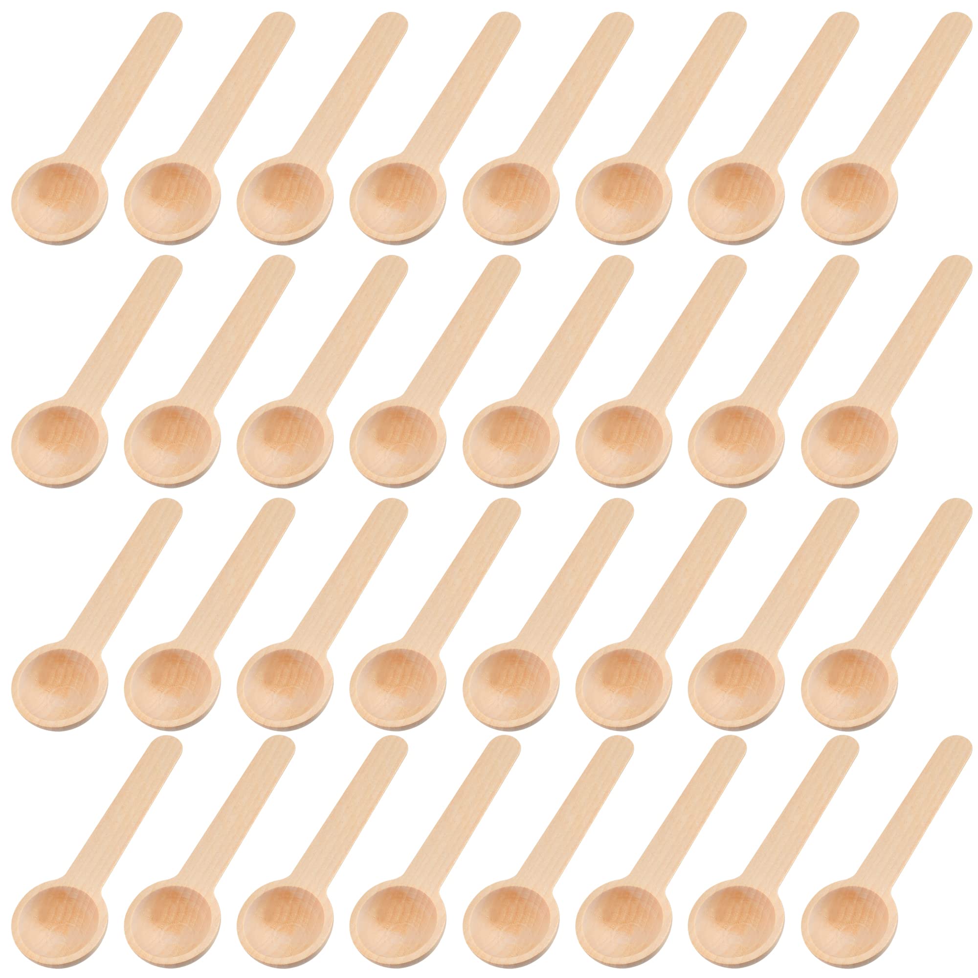 Aemygo wooden tasting spoons on kitchen table for everyday use.