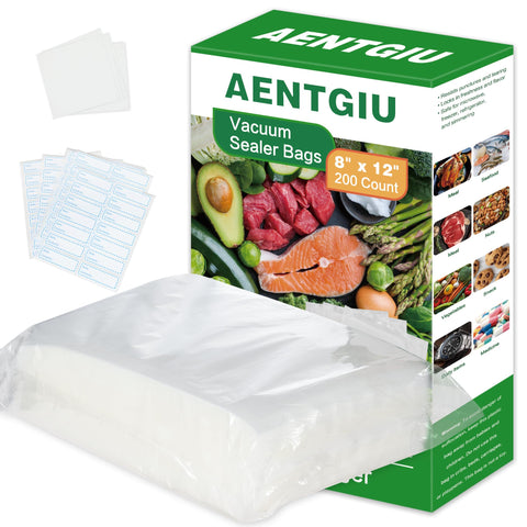 AENTGIU 200 bags front pack: durable 7-layer material preserves freshness