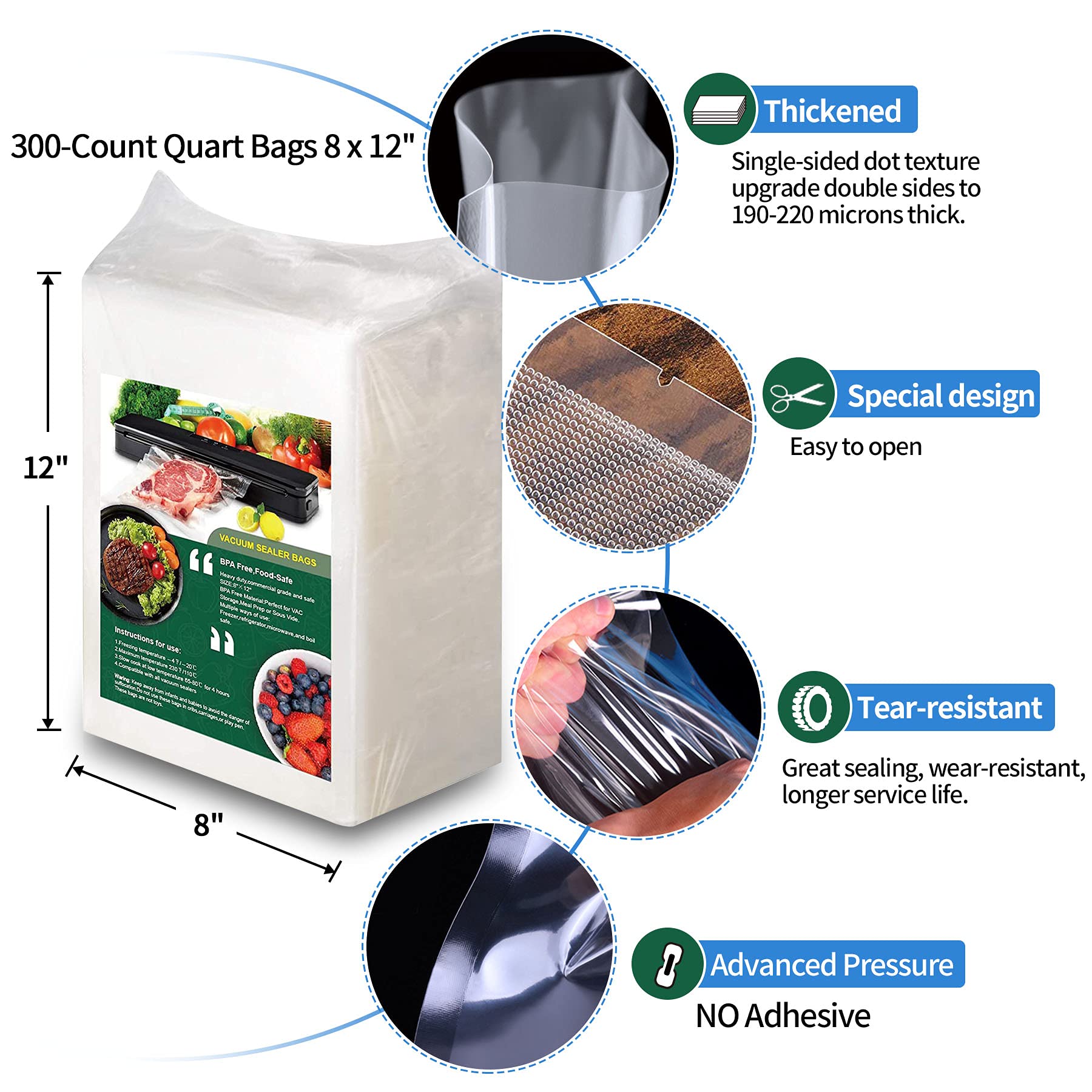 AENTGIU sealing-action demonstrates compatibility with popular vacuum sealers.