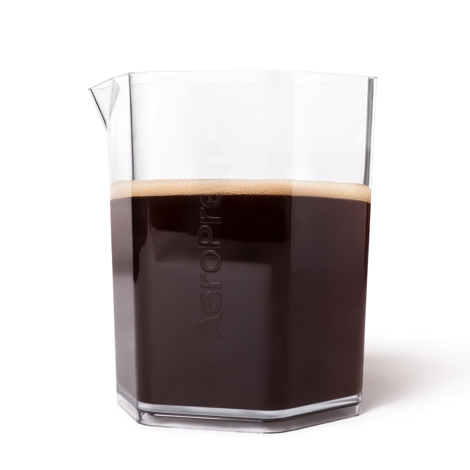 AeroPress coffee carafe 20 oz in clear Tritan for easy brew monitoring