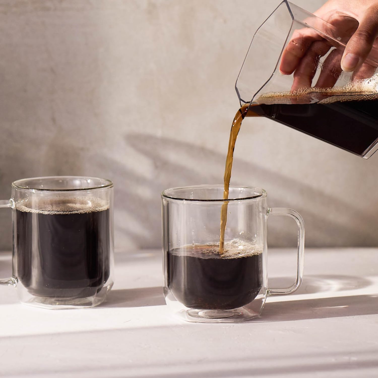 AeroPress travel-friendly carafe with compact spout for on the go use