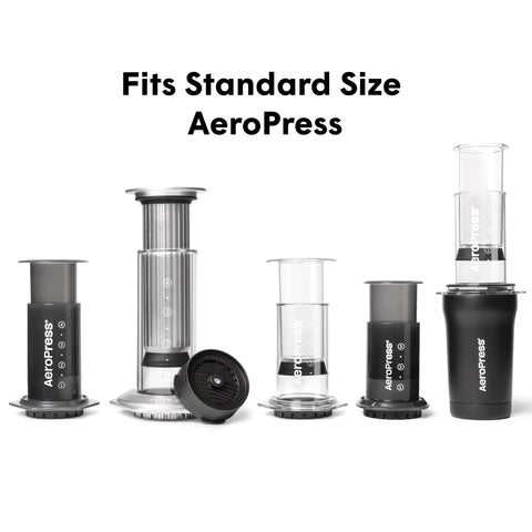 AeroPress Flow Filter Cap espresso-style-brew setup for richer, cafe-like espresso crema.