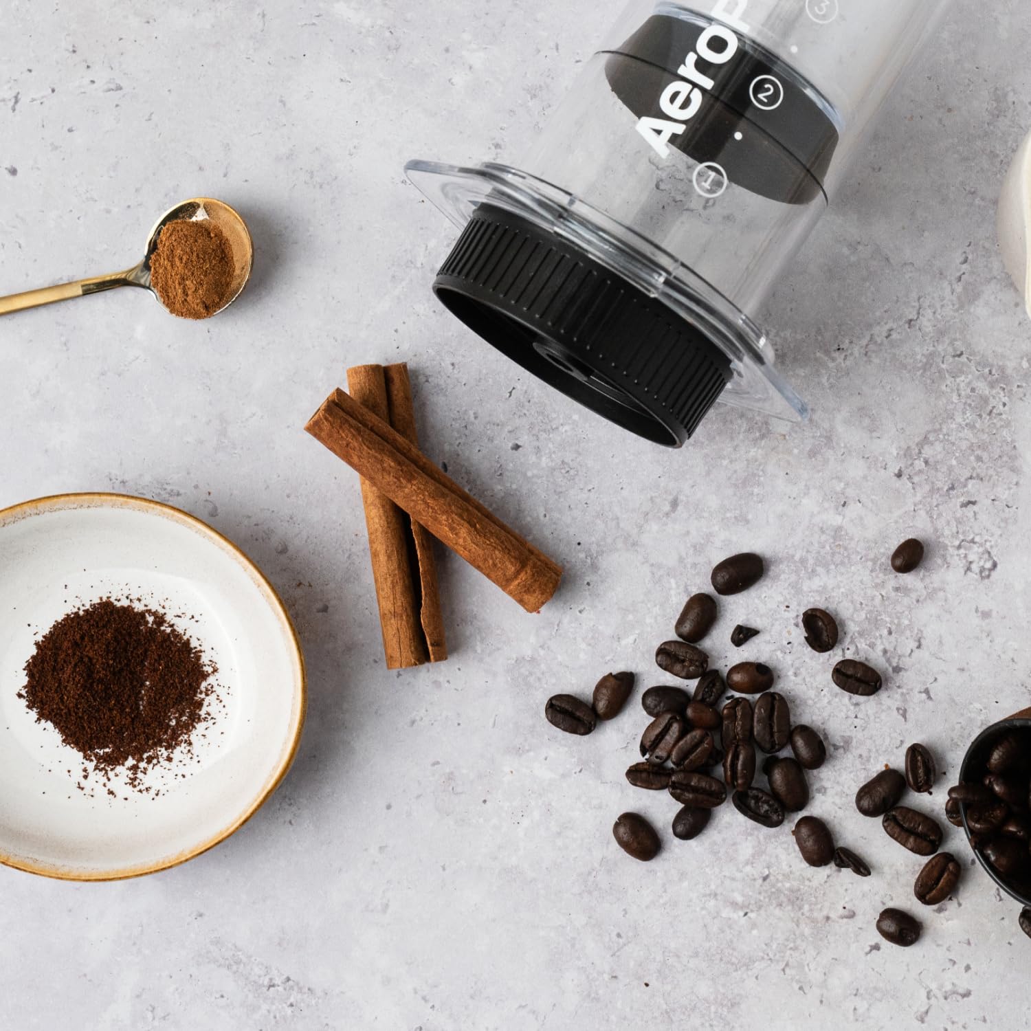 AeroPress Flow Filter Cap stainless-steel-filter option adds body and reduces grit.