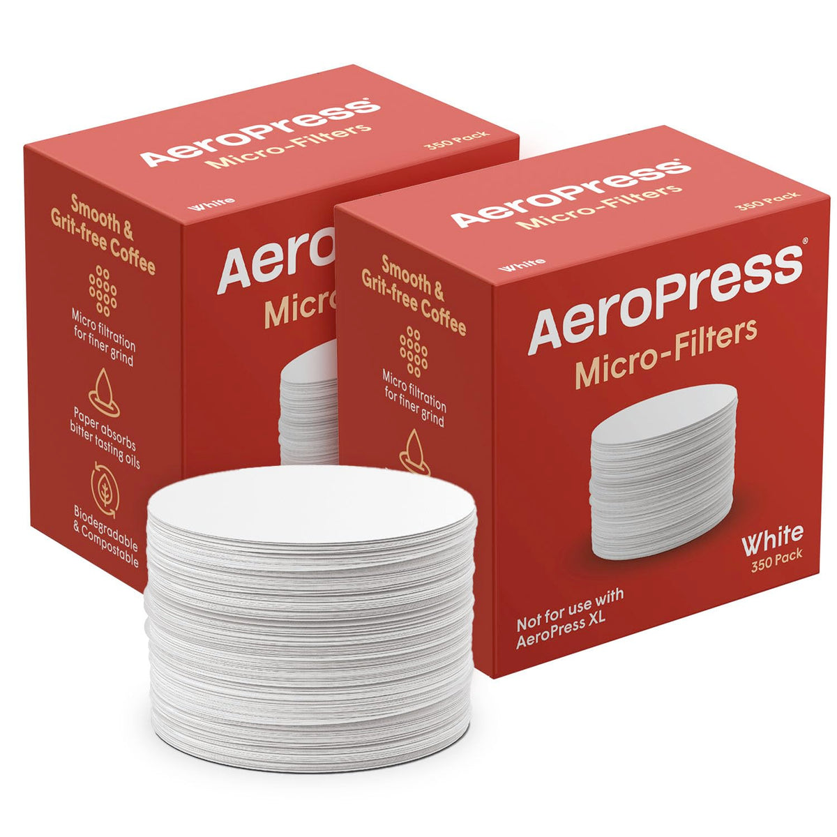 AeroPress white paper micro-filter close-up for grit-free brewing