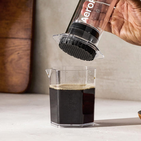 AeroPress XL compact design and portable setup ready for travel.