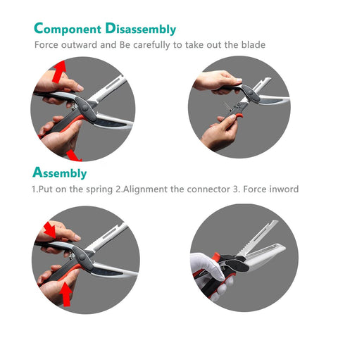 Aesmillion stainless steel blades deliver precise cuts.