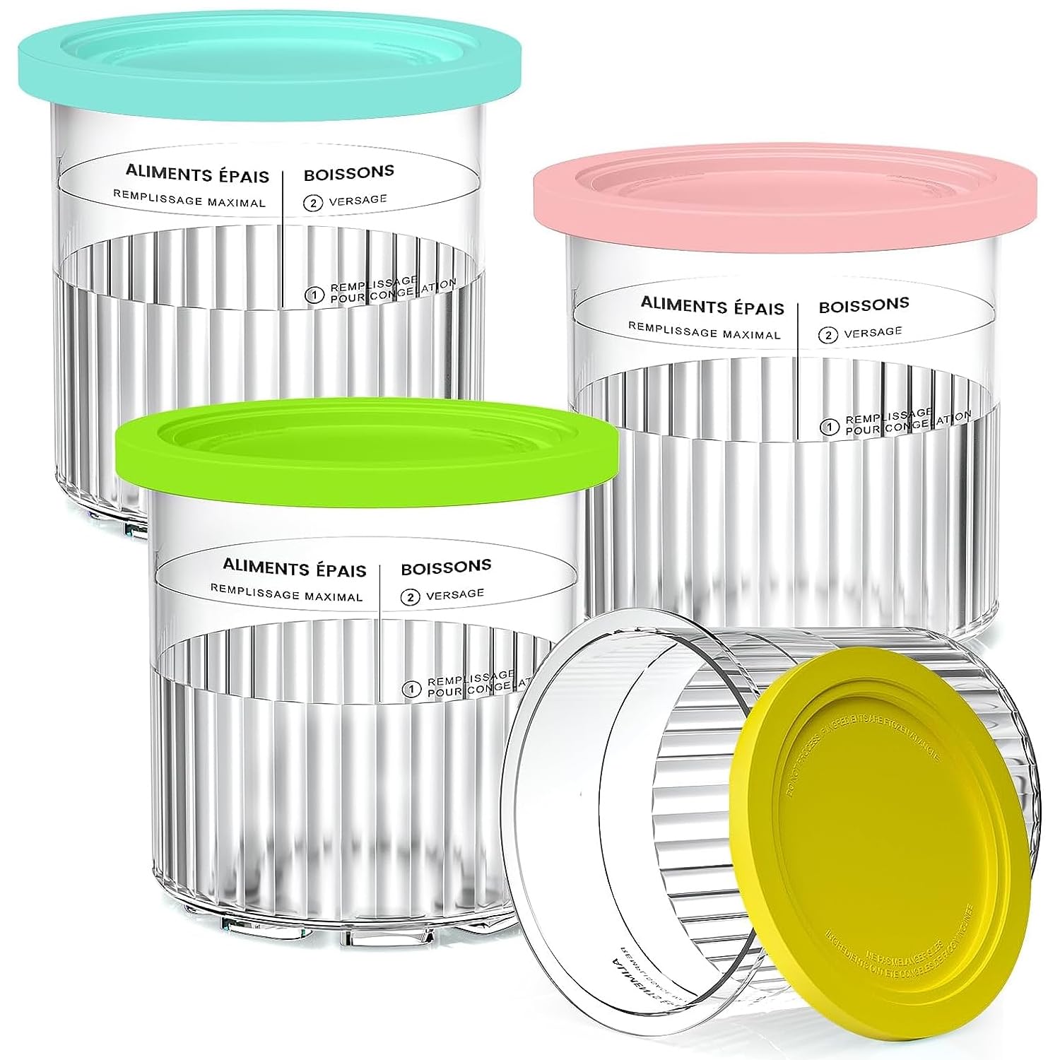 AFDLLDQM Ninja Creami Deluxe 24oz Clear Pint highlights generous capacity for frozen treats