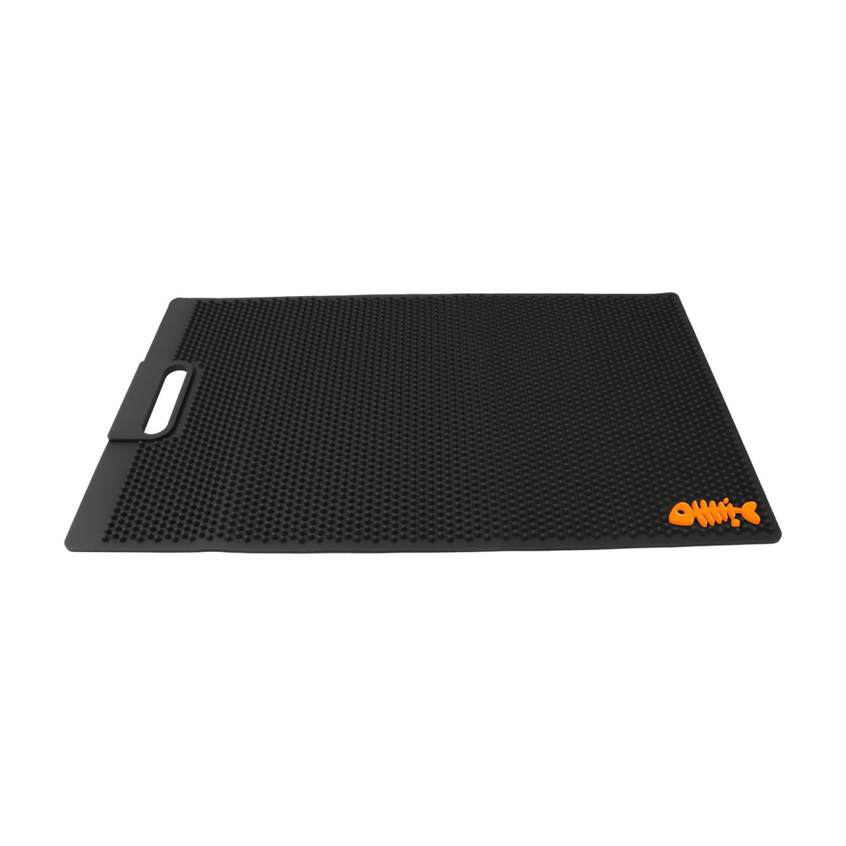 AFEISOL NonSlip Fish Fillet Mat in use for secure filleting on a flat surface