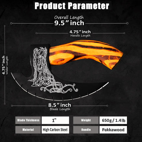 Afhzam Pizza Axe in use slicing a pizza smoothly for crisp edges